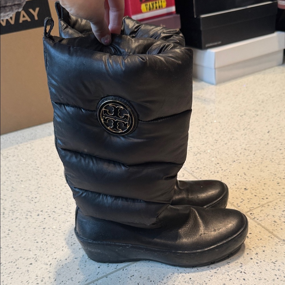 Tory Burch Black Winter & Rain Boots